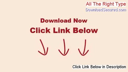 All The Right Type Download Free (Instant Download)