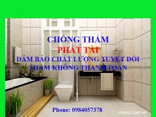 Thi công chống thấm tại TPHCM  0984057378