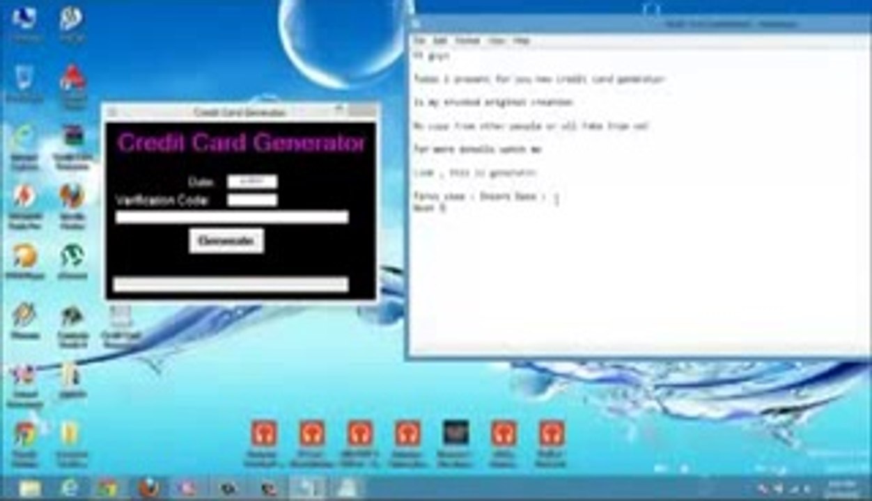 Credit Card Generator - Fully Working Numbers.