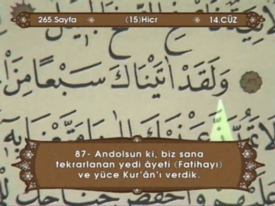 Ismail Bicer Ok Takipli Turkce Mealli Hatim Cuz-14