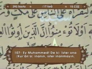 Ismail Bicer Ok Takipli Turkce Mealli Hatim Cuz-15