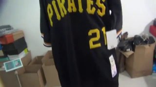 wholesale cheap MLB jersey, Pittsburgh Pirates #21 Roberto Clemente Yellow Throwback Jerse