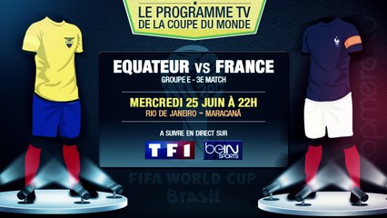 Equateur - France, Nigeria - Argentine... Le programme TV du jour !