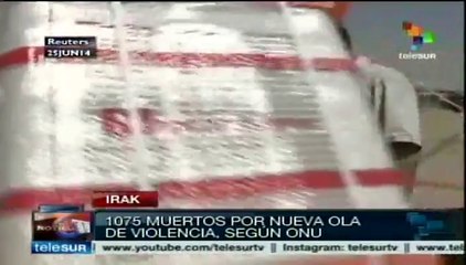 ONU reporta al menos mil muertos por conflicto en Irak