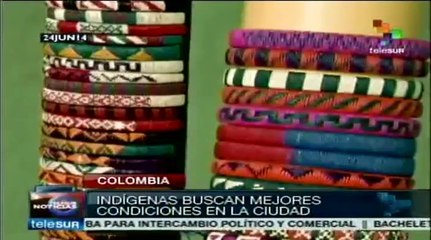 Indígenas colombianos exigen acabar con el hacinamiento