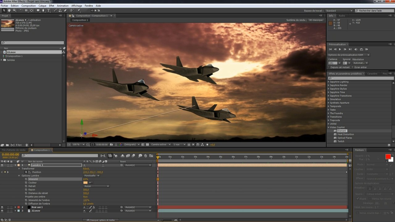 After Effects tuto facile Element 3D