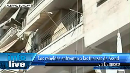 Los rebeldes enfrentan a las fuerzas de Assad en Damasco