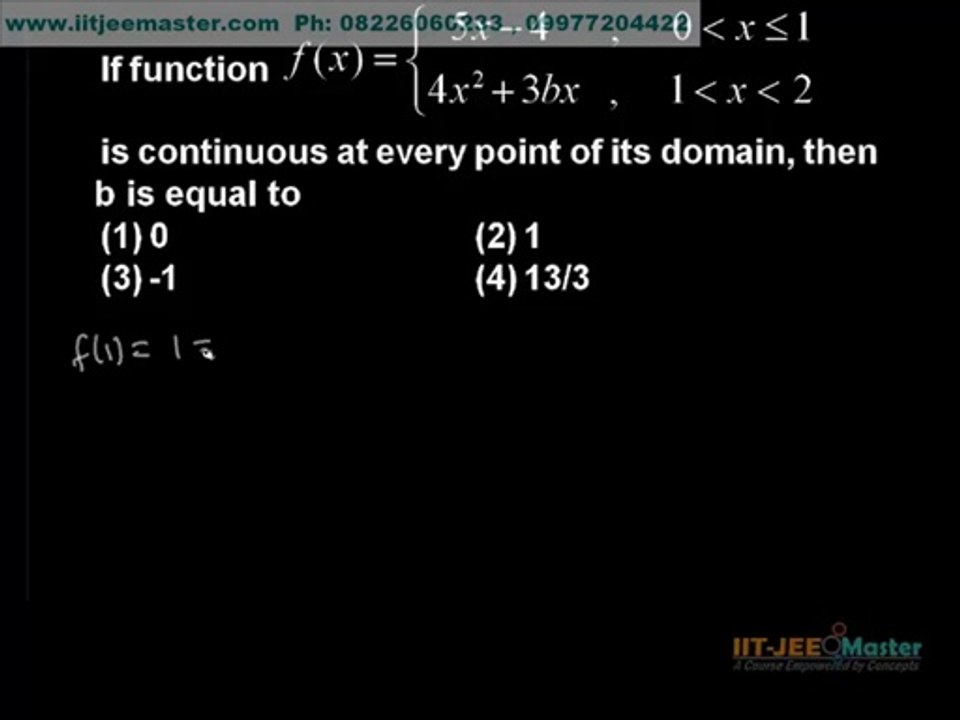 iit jee mains advance maths problem solving by concepts tricks shortcuts, Continuity