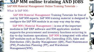 Sap MM Online Training Live Demo In DENMARK,DUBAI