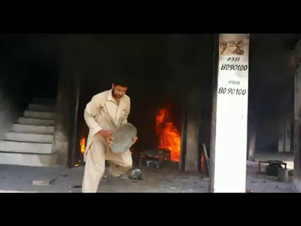 Microscreen International Attock Rano Village Fire on Petrol Pump
