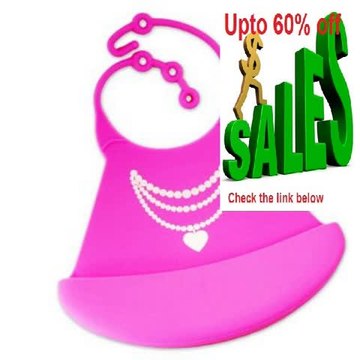 Cheap Deals Cute Baby Bibs - Silicone with Crumb Catcher - Little Princess in Pink Review