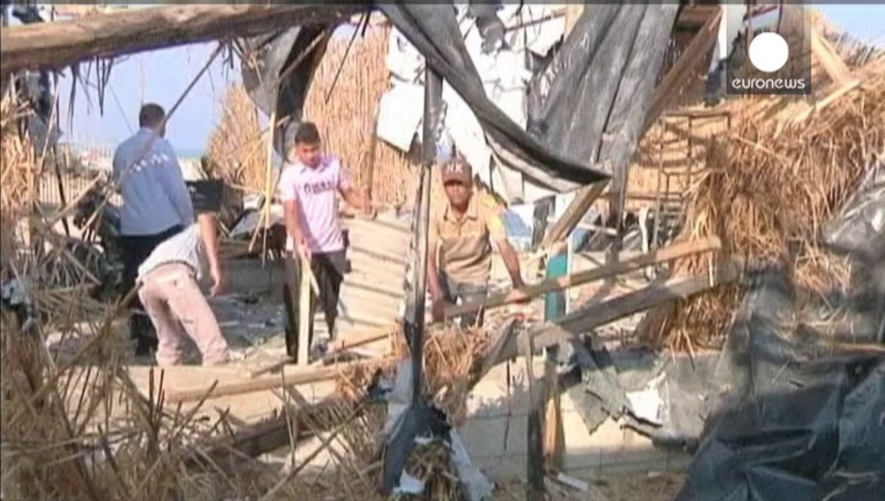 Bombardeo israelí en Gaza como represalia por un lanzamiento de cohetes