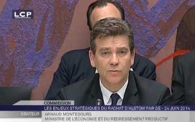 Travaux en séance : Audition d'Arnaud Montebourg, ministre de l’Economie, du Redressement productif et du Numérique, sur l’avenir d’Alstom, par la commission des affaires économiques