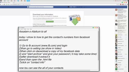 Get the Sim contacts from Facebook account