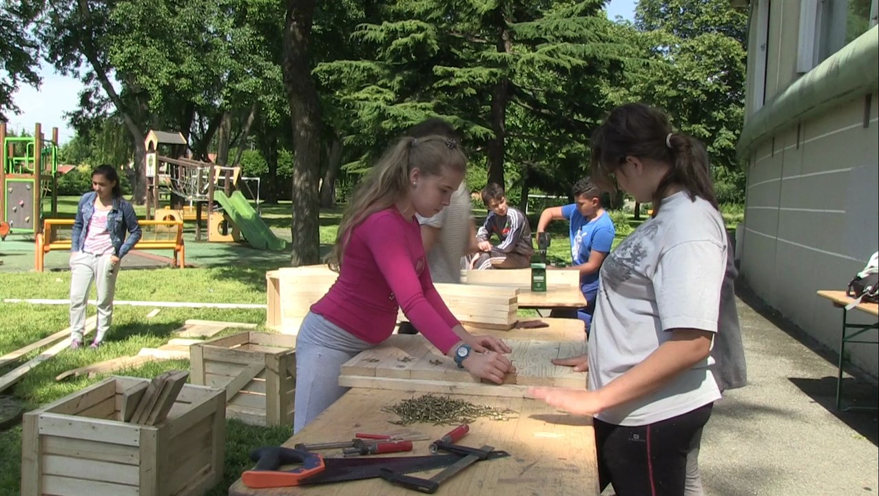 Le collectif d'urbanistes ETC en résidence dans un collège d'Aulnay-sous-Bois