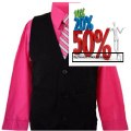 Cheap Deals Boys Toddlers Fuchsia Pink Pinstripe Vest Suit Dress-wear with Shirt. Review