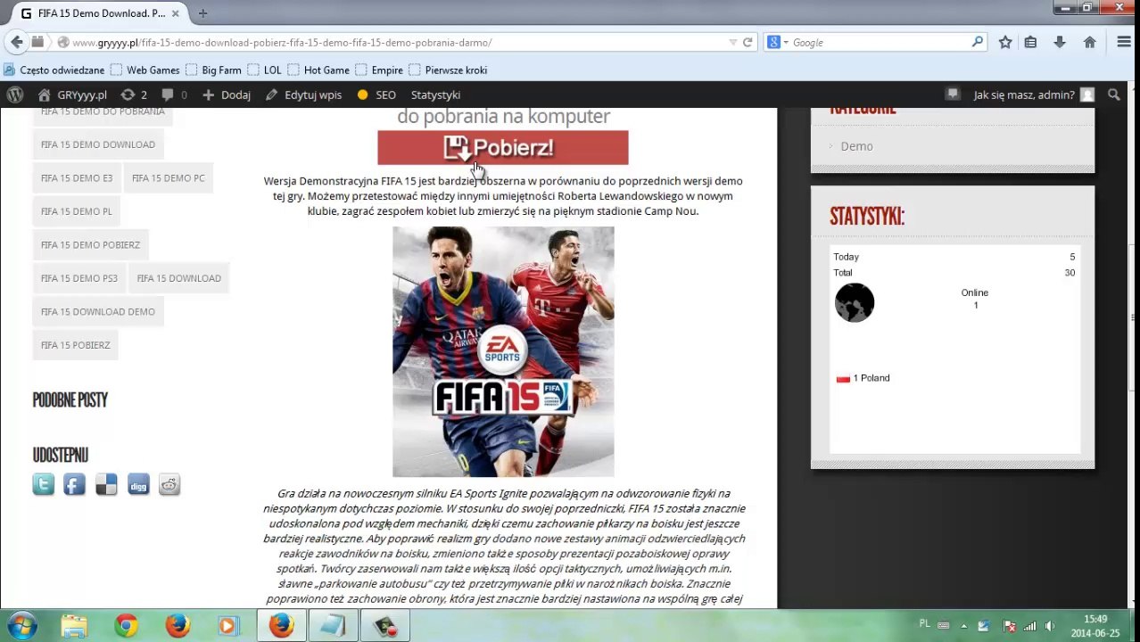 FIFA 15 Demo Download - Pobierz FIFA 15 Demo