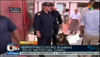 Estallan cuatro bombas en El Cairo los enemigos de Al-Sisi