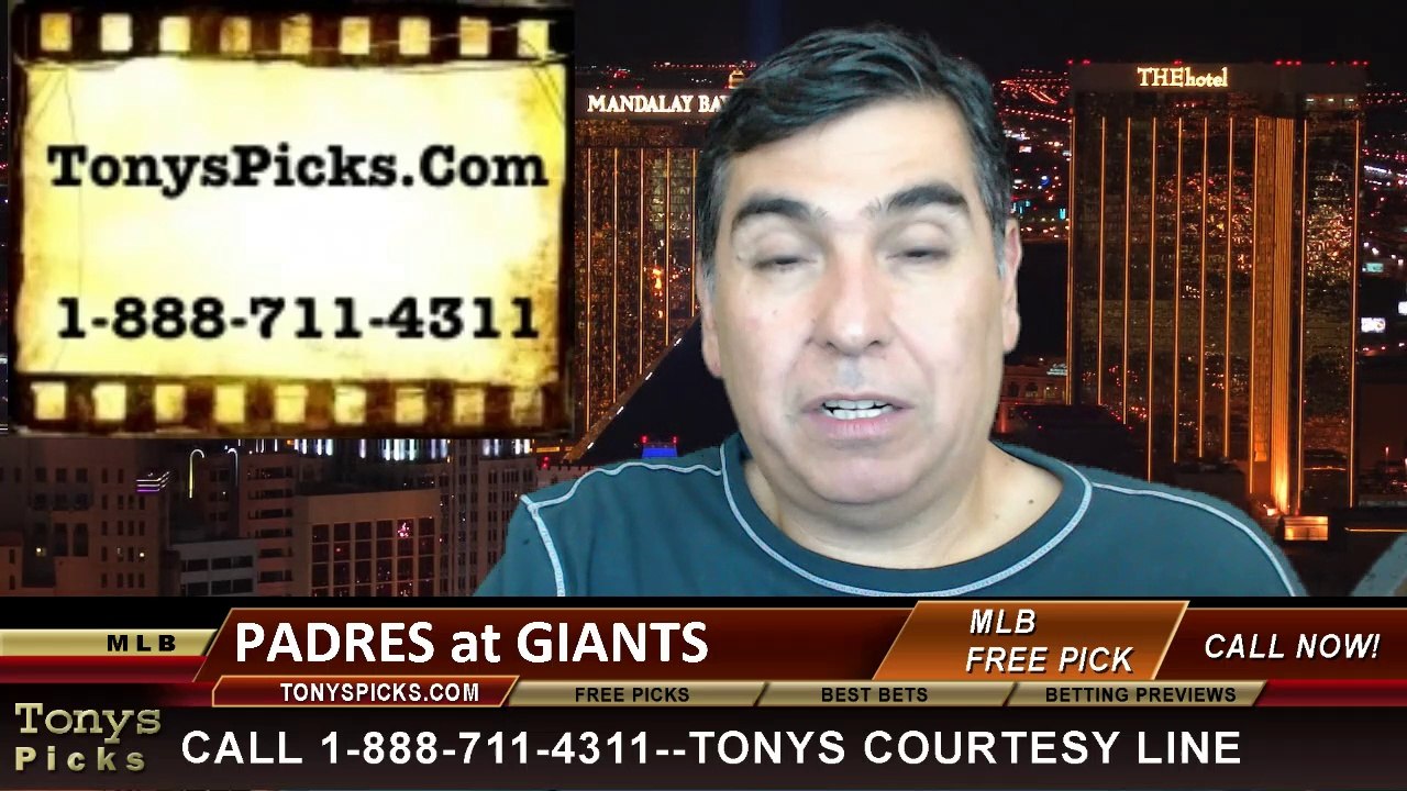 MLB Odds San Francisco Giants vs. San Diego Padres Pick Prediction Preview 6-25-2014