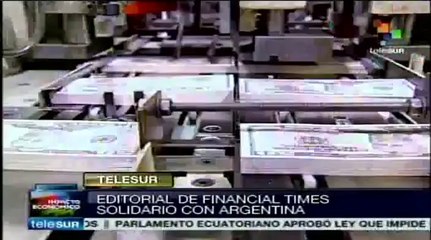 Financial Times respalda a Argentina en caso de Fondos buitre