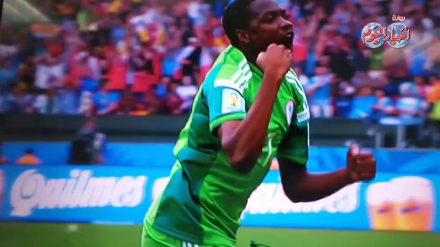 أهداف الشوط الأول في مباراة الأرجنتين ونيجيريا