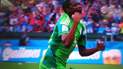 أهداف الشوط الأول في مباراة الأرجنتين ونيجيريا