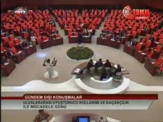 Zeynep Karahan Uslu, 25 Haziran 2014, TBMM Genel Kurulu, Uyuşturucu ile Mücadele Günü