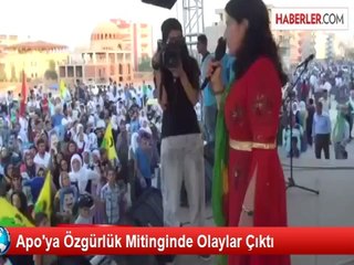 Apo'ya Özgürlük Mitinginde Olaylar Çıktı