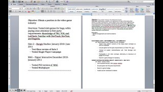 How To Become a Video Game Tester Part One Making a Resume