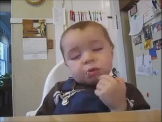 funny child sleeping