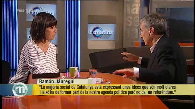 TV3 - Els Matins - Jáuregui: No hi ha camí pel sobiranisme. Només hi ha la via del federalisme