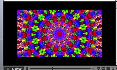 psychedelic dance music and visual