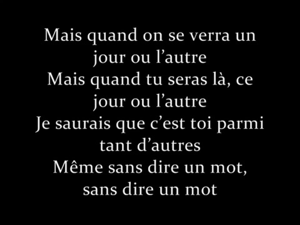 Emmanuel Moire - Sans dire un mot (Lyrics / Paroles)