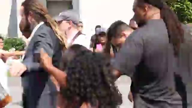 Chris Brown leaves D.C. court amid fan frenzy