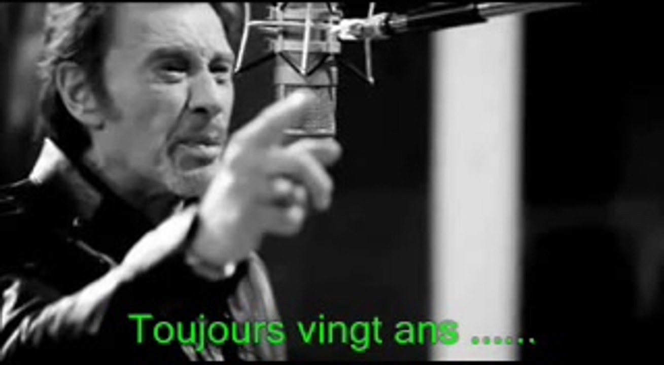 JOHNNY HALLYDAY - 20 ANS (Lyrics / Paroles)