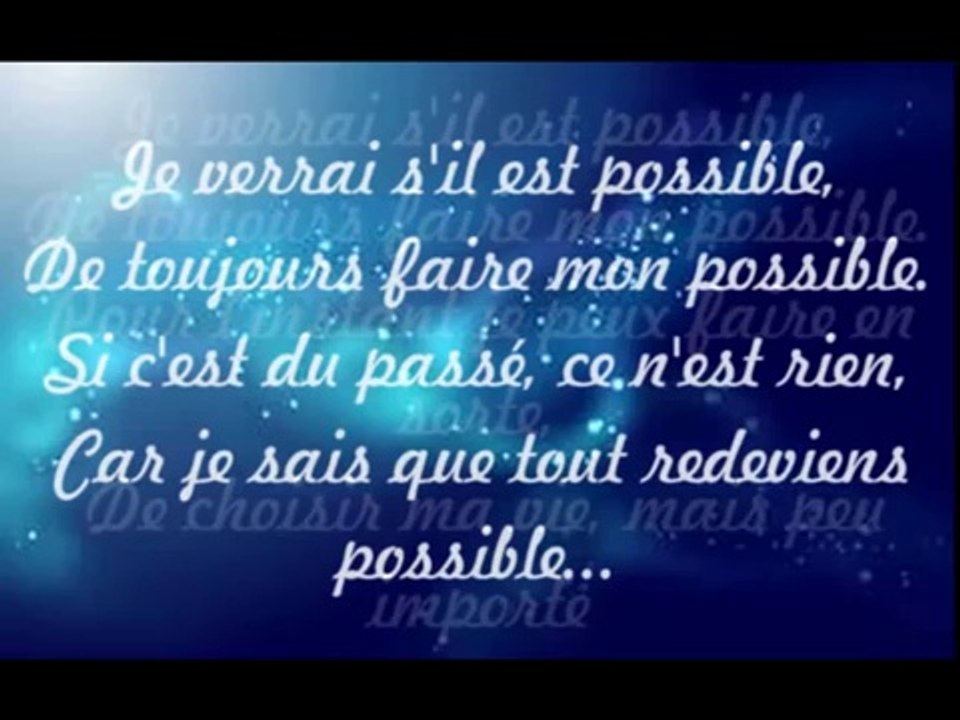 Emmanuel Moire - Mon Possible (Lyrics / Paroles)