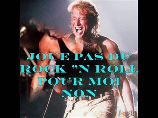 JOHNNY HALLYDAY - JOUE PAS DE ROCK'N'ROLL POUR MOI (Lyrics / Paroles)
