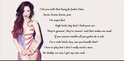 Porcelain Black - One Woman Army (Lyrics / Paroles)