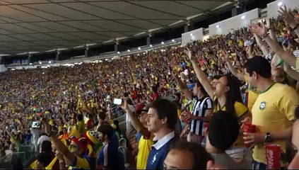 COUPE DU MONDE DE FOOTBALL: Les supporters BRESILIENS donnent de la voix!!!!!