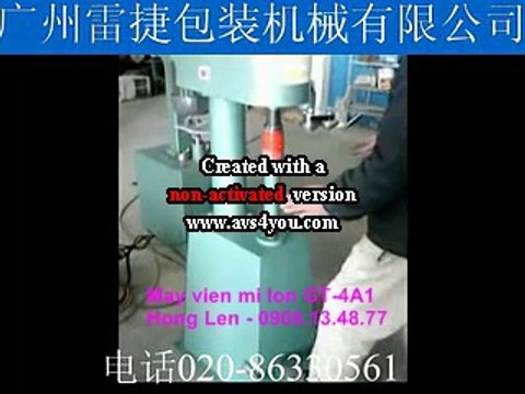 Máy viền mí lon nước yến, máy viền mí lon sữa, máy ghép mí lon bán tự động GT-4A1
