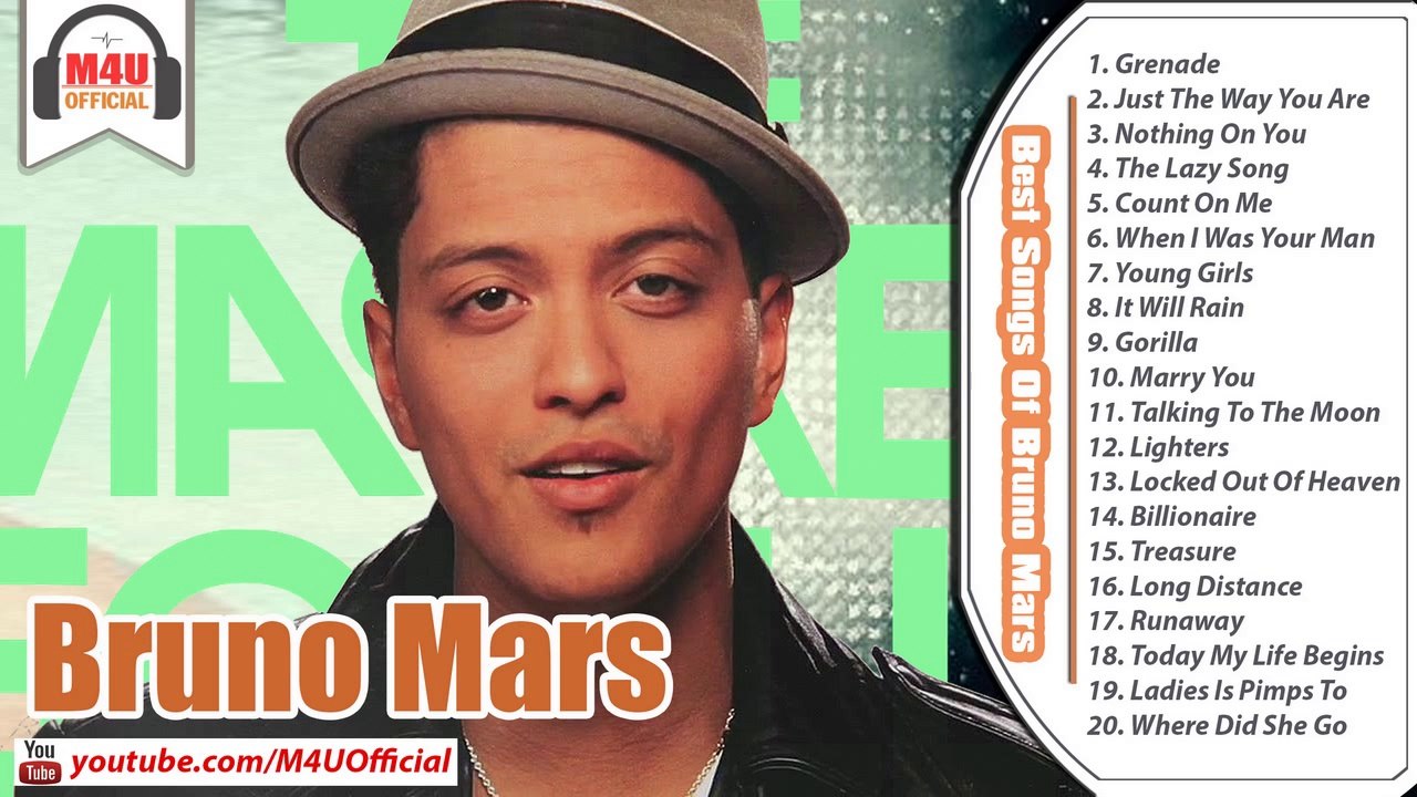 Bruno Mars Best Songs Of Bruno Mars Collection 14 Bruno Mars S Greatest Hits Video Dailymotion