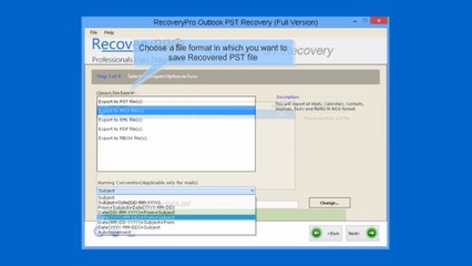 RecoveryPro Outlook PST Recovery