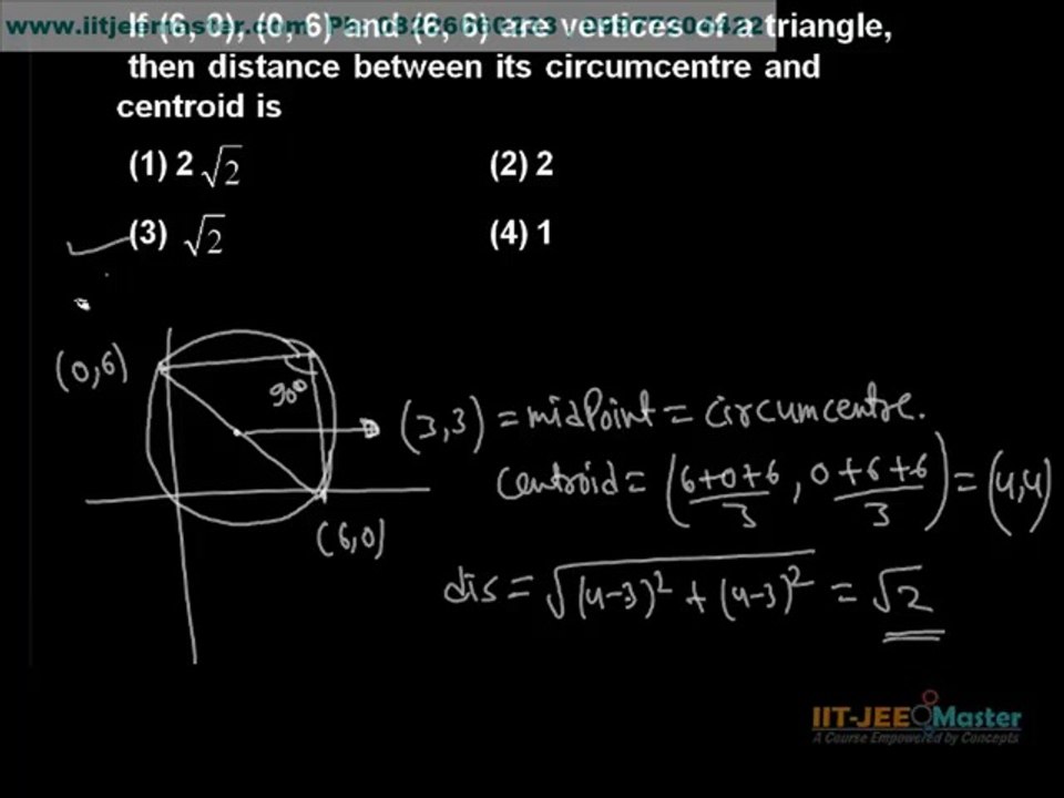 iit jee mains advance maths problem solving by concepts tricks shortcuts, Points and cordinates