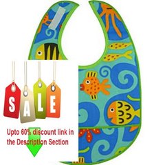 Cheap Deals Mimi the Sardine Coated Organic Cotton Bib, Ocean Review