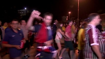 Mondial: les supporteurs français satisfaits d'être en 8e malgré un match fade