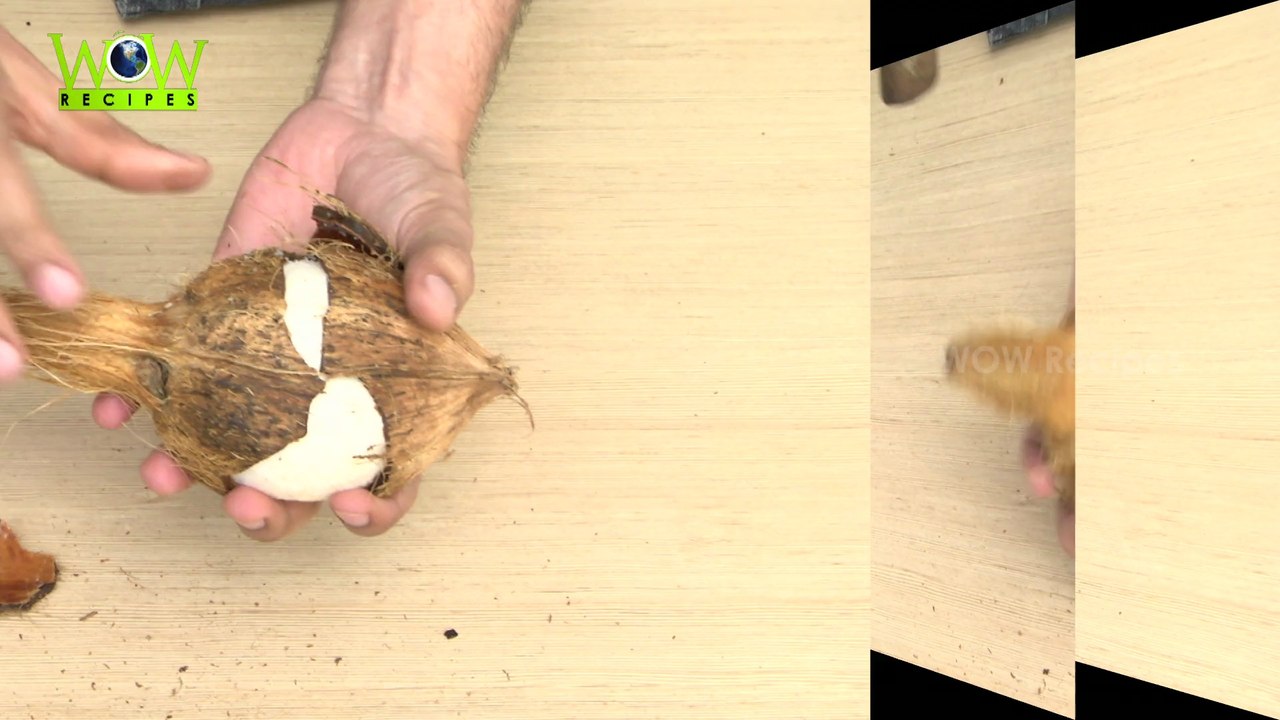 Easiest way to Remove Coconut Flesh From Shell with in 30 seconds