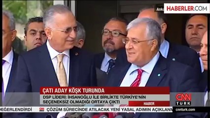 DSP, Eklemeddin İhsanoğlu'na Destek Verecek