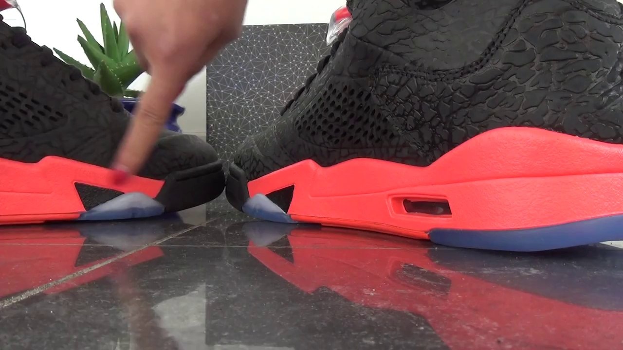 Free Shipping Air Jordan 3Lab5 - Black - Infrared 23 (Super Perfect ) Detail Look Review