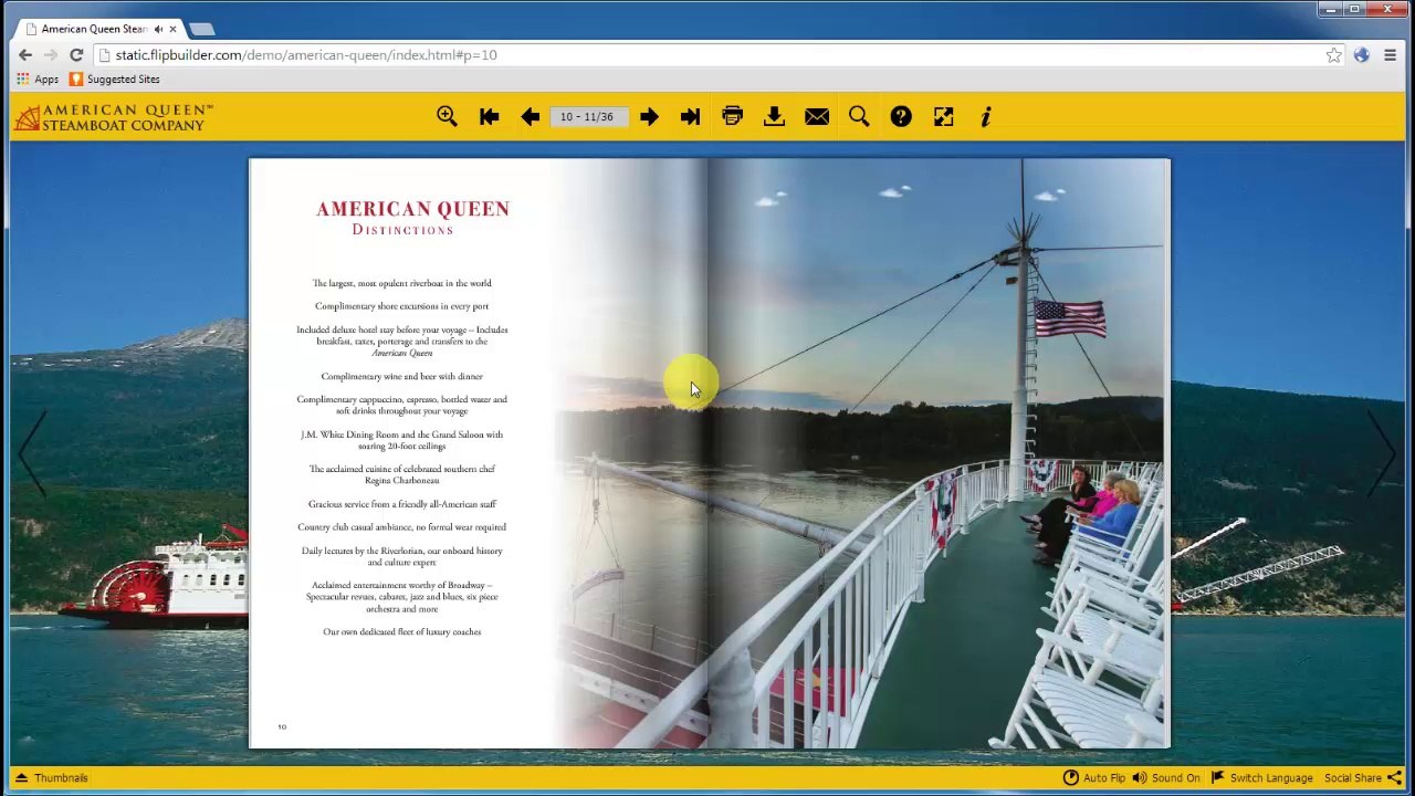 FlipBuilder-publish hyperlink flipping Flash book with lively video