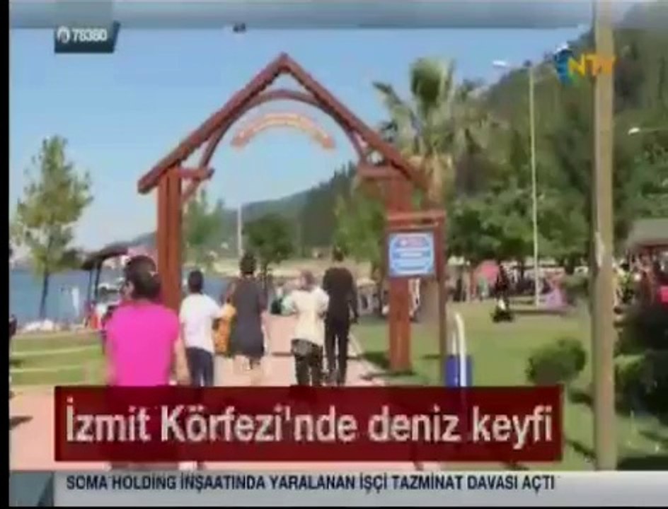 İZMİT KÖRFEZİ'NDE DENİZ KEYFİ NTV EKRANINDA